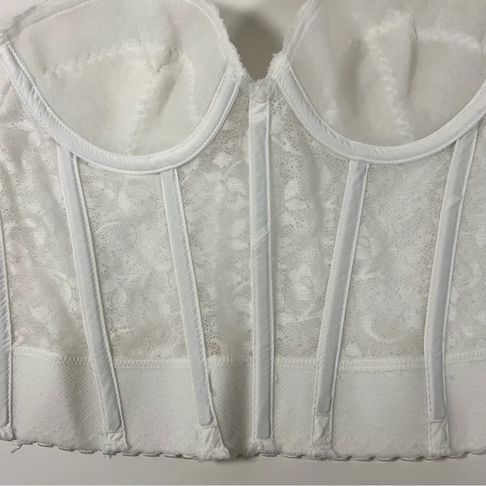 Carnival Vintage Low Plunge Low Back Underwire Bustier, size 34B
